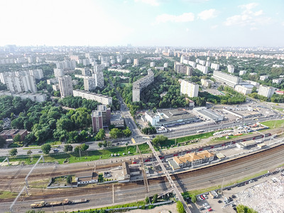 莫斯科市的顶端景色城市的建筑道路和其他基础设施从上面看城市景色从上面看城市景色图片