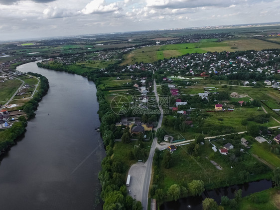 莫斯科河从上面看莫斯科郊区图片