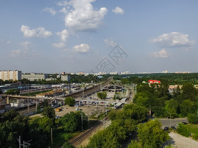 莫斯科市的顶端景色城市的建筑道路和其他基础设施从上面看城市景色从上面看城市景色图片