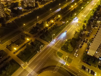 莫斯科市的顶端景色莫斯科之夜市的灯光图片