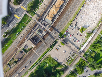 莫斯科市的顶端景色城市的建筑道路和其他基础设施从上面看城市景色从上面看城市景色图片