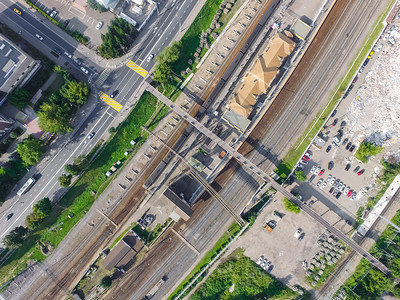 莫斯科市的顶端景色城市的建筑道路和其他基础设施从上面看城市景色从上面看城市景色图片