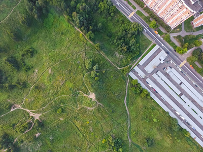 莫斯科市的顶端景色城市的建筑道路和其他基础设施从上面看城市景色从上面看城市景色图片