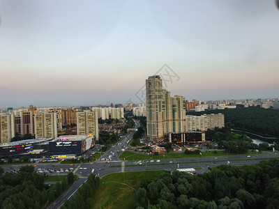 城市景色和道路建筑图片