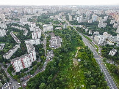 城市景色和道路建筑图片