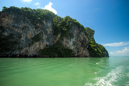 泰国海岸森林悬崖和海湾泰国岸森林悬崖和海湾图片