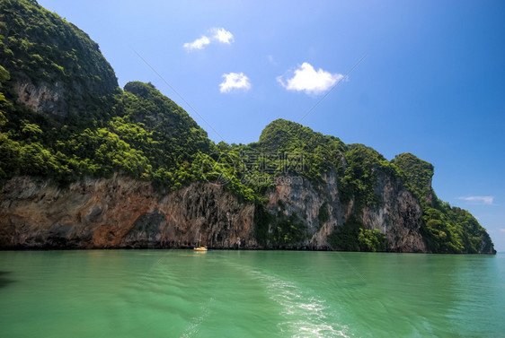 泰国海岸森林悬崖和海湾泰国岸森林悬崖和海湾图片