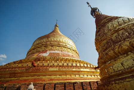 缅甸巴根Bagan2017年月3日佛教宗建筑金庙巴根GoldentemplesBagan佛教宗建筑缅甸仰光SwetawMyatb图片