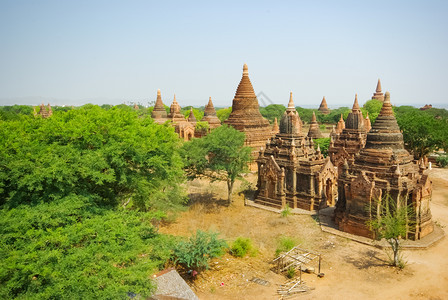 缅甸巴根Bagan2017年月3日佛教宗建筑金庙巴根GoldentemplesBagan佛教宗建筑缅甸仰光SwetawMyatb图片