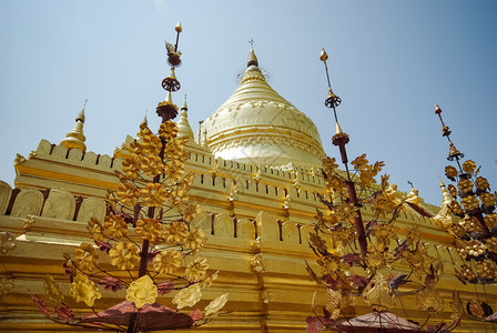 缅甸巴根Bagan2017年月3日佛教宗建筑金庙巴根GoldentemplesBagan佛教宗建筑缅甸仰光SwetawMyatb图片