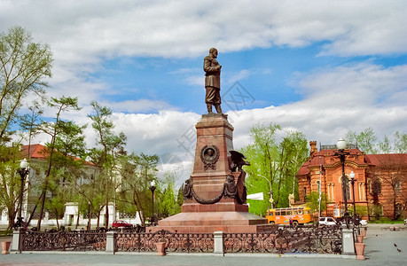 201年7月日俄罗斯伊尔库茨克俄罗斯拉诺亚尔地区伊库茨亚历山大第三名纪念碑俄罗斯克拉诺亚尔地区伊库茨亚历山大第三名纪念碑俄罗斯克图片