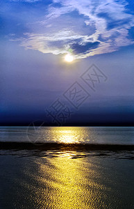 白加尔湖日落美丽的天线风景图片