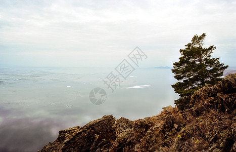 Baikal海岸悬崖Baikal海岸的美丽质Baikal海岸悬崖Baikal海岸的美丽质图片