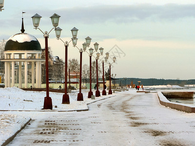 俄罗斯彼得扎沃茨克的冬季城市和节日俄国彼得罗扎沃茨克的冬季图片