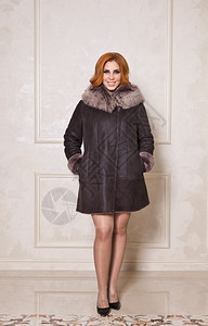 销售冬衣的好照片广告女模型冬季外衣7521图片