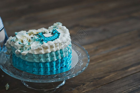 给一个有锚的小孩蛋糕海洋主题5601的生日蛋糕图片