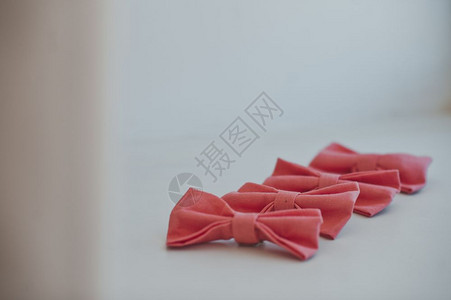 以蝴蝶为形式的衬衣装饰党红色领结381背景图片