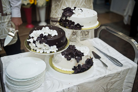 美丽的黑白三重蛋糕16图片