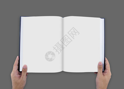 手打开白日记上面有空白页模拟杂志板拟图片