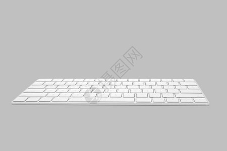 在白色背景上孤立的键盘计算机附属和设备电子技术数码图片