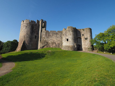 切普斯托城堡遗址威尔士卡斯泰尔卡斯格温在切普斯托英国切普斯托城堡遗址图片