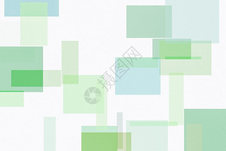 带有正方形和矩作为背景的抽象最小纹理绿色插图图片