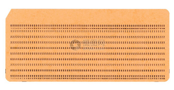 用于计算机数据存储和编程的老式重拳卡图片