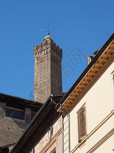 意大利博洛尼亚老城中心景象博洛尼亚老城中心景象图片
