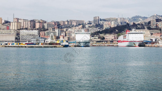 热那亚市的海景热那亚意大利的海景图片