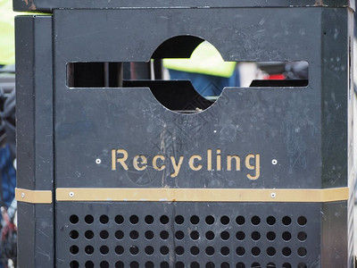 垃圾桶用于分类和回收垃圾桶背景图片