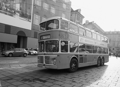 2018年月日在trolley节的黑白trolley黑白两色红双层公共汽车vibertic