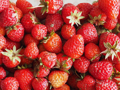草莓Fragariaxananassa水果素食草莓水果食品图片