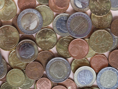 欧元硬币盟货币作为背景有用欧元硬币盟作为背景图片