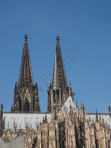 科尔纳大教堂KoelnerDomHoheDomkircheSanktPetrus意为圣彼得大教堂德国科尔恩的哥特式教堂科恩圣彼得图片