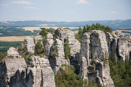 捷克塞斯基拉吉砂岩全景图片