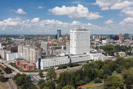 荷兰鹿特丹Erasmus大学医院空中观察图片