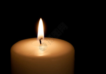 黑色背景白色蜡烛图片图片