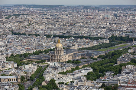 从蒙帕纳斯塔到巴黎的航空全景观望无主之所图片