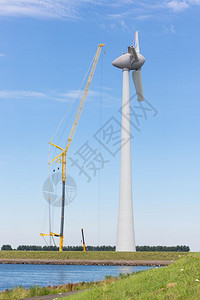 新建筑工地荷兰风涡轮机加大型起重图片