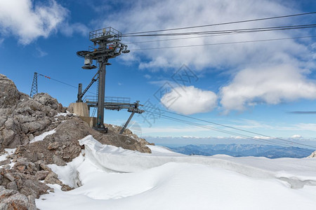 奥地利达赫斯坦山峰有冰川和滑雪支流奥地利达赫斯坦山峰有冰川和滑雪支流图片