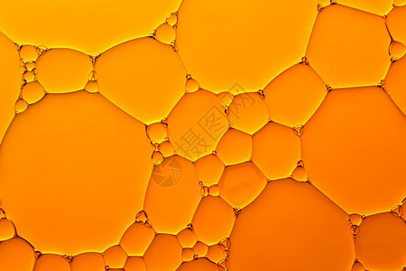 水表面橙油滴子摘要背景水上橙油滴子摘要背景图片