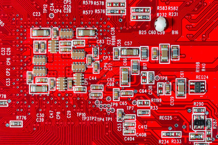 个人计算机视卡电子路和芯片细节图片