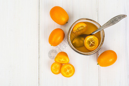 小型橙汁和果酱工作室照片图片