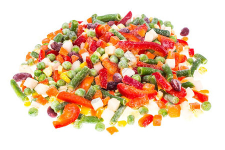 墨西哥冷冻蔬菜混合豆类和玉米演播室照片图片