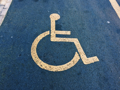 轮椅交通信号图片