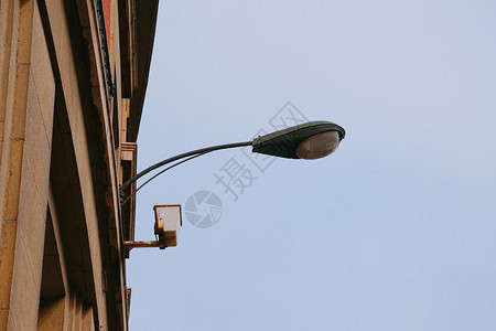 西班牙毕尔巴鄂市街头的灯图片