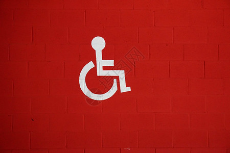 城市轮椅交通标志的交通信号图片