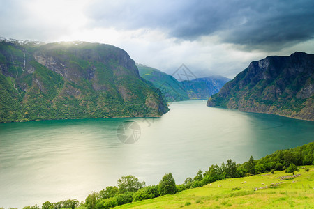 旅游和风景自然观挪威斯堪的纳维亚光景奥兰河谷和海湾的景象挪威峡湾和奥兰河谷的景象图片