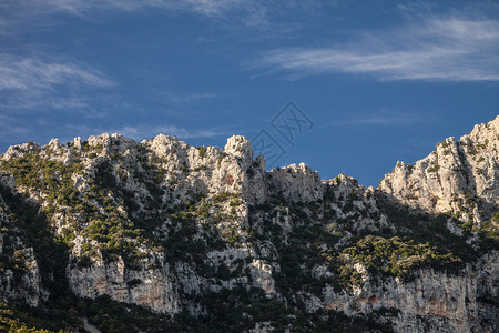 希腊山由石块组成地中海风景希腊夏季山由石块组成图片