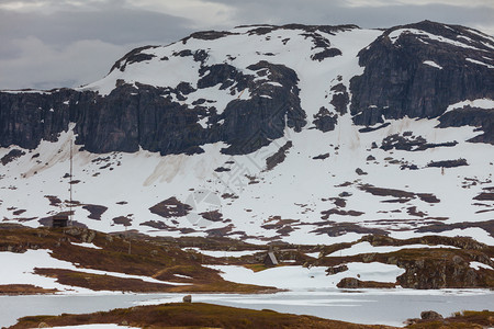 挪威远足区夏季风景优美的山地观挪威风优美的山地观图片